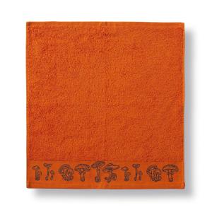 Essuie-mains 50x50 orange en coton