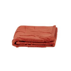 Essuie-mains en coton biologique motifs terracotta 30x50