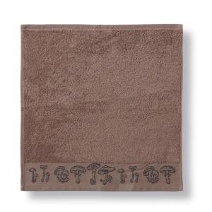 Essuie-mains en coton marron taupe 50x50cm