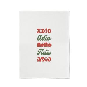 Essuie-mains en coton rouge et vert 45x60