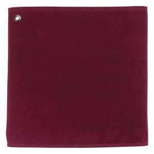 Essuie mains œillet  en coton lie de vin 50 x 50 cm