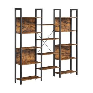 Etagère 14 niveaux style industriel - L158 x H166 cm - Noir