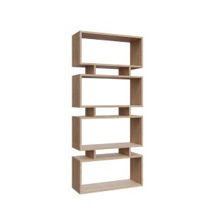 Etagère 4 tablettes - L72 cm - Effet Chêne