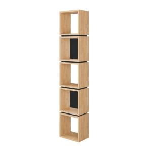 Étagère 5 cases bois clair - L32 x 17 cm - Aspect Chêne Vin…