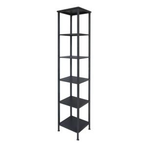 Etagère 5 étages en fer noir antique 42 x 42 x 212 cm