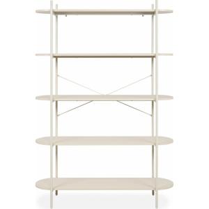 Etagère 5 niveaux beige 120 cm