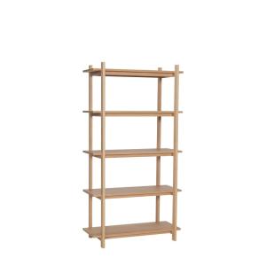 Étagère 5 niveaux en bois clair