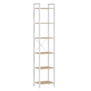 Étagère 6 niveaux 30 x 40 x 187,5 cm style industriel beige…