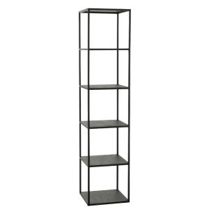 Étagère 6 niveaux en métal noir 40 x 40