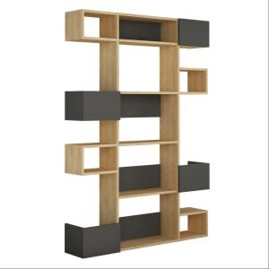 Etagère 9 tablettes - L120 cm - Gris Anthracite