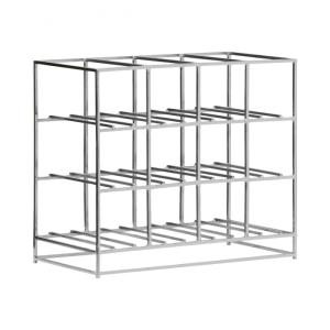 Etagère à bouteilles h 35 cm Finition argentée