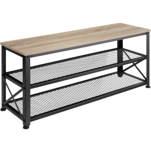 Étagère à chaussures en panneau de fibres 101x30,5x45,5 cm…