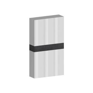 Étagère à Chaussures Gris Bois Brillant 114x35x200 cm