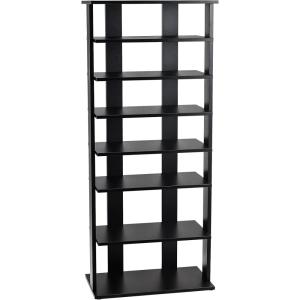 Etagère à chaussures multifonctionnelle noire à 7 niveaux 4…