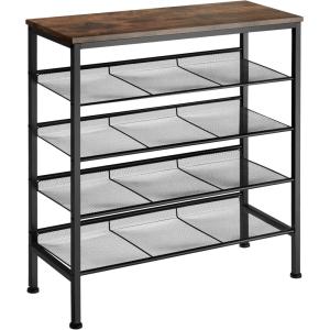 Étagère à chaussures Style industriel 755x305x855cm Bois fo…