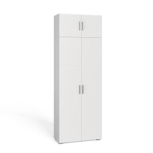 Étagère à dossiers avec rehausse darmoire Blanc 80x182.4cm…