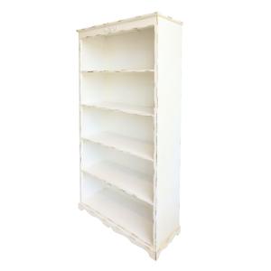 Etagère antique en bois de sapin blanc antique 106 x 39 x 2…