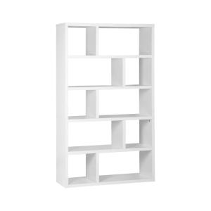 Etagère asymétrique 10 compartiments, blanc
