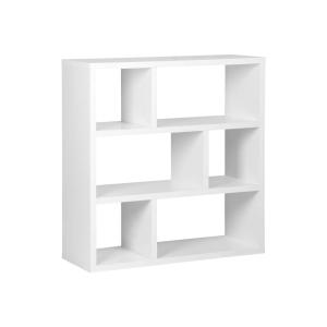 Etagère asymétrique 6 compartiments, blanc