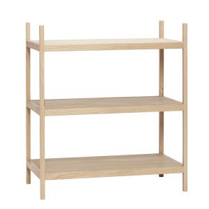 Étagère avec 3 niveaux en chêne