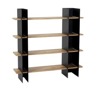 Etagère avec structure en Métal avec étagères L120 cm - Noi…