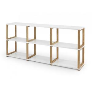 Etagère basse style moderne en bois