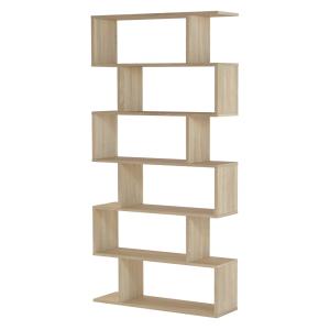 Étagère bibliothèque couleur chêne 12 Étagères