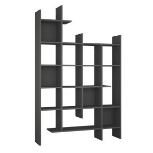 Étagère bibliothèque l122cm anthracite