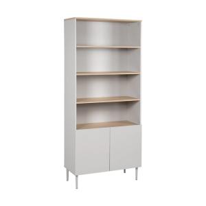 Etagère, bibliothèque métal et décor bois beige et naturel…