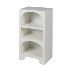 Etagère blanche 3 niches design organique