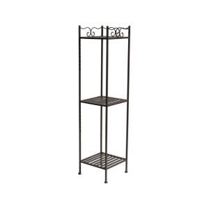 Etagère boulangère en fer forgé marron 24.5 x 24.5 x 102.5…
