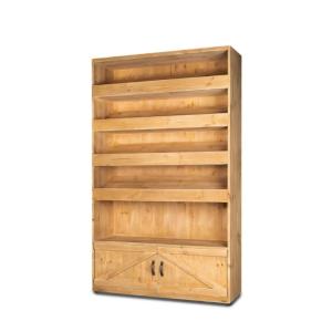 Étagère boulangerie bois massif 4 niveaux inclinés et range…