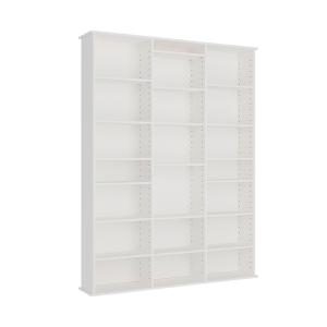 Étagère CD avec 21 compartiments, Blanc 105 x 136cm