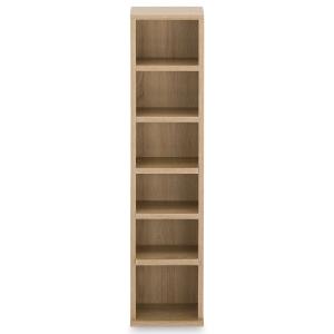 Étagère CD et DVD modulable, coloris chêne sonoma