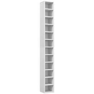 Étagère colonne de rangement 12 compartiments blanc