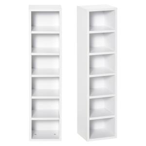 Étagère colonne lot de 2 blanc
