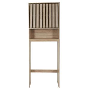 Etagère contour WC en bois marron