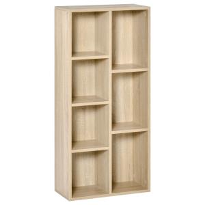 Étagère cube 7 compartiments bois naturel