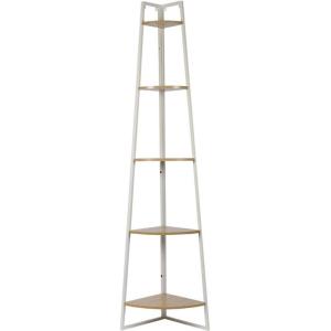 Etagère d'angle 5 niveaux en bois et métal