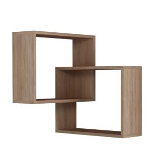 Étagère d'angle murale en bois L68cm - Bois clair