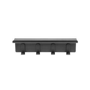 Etagère de couloir en acier thermolaqué noir