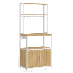 Étagère de cuisine avec multiprise 40 x 60 x 170 cm doré et…
