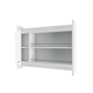 Etagère de cuisne murale suspendue blanc L85 cm