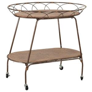 Étagère de présentation en métal marron, 84,46x48,26x73,03…
