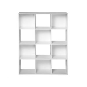 Etagère de Rangement 12 Cases  L93 cm - COMPO - Blanc