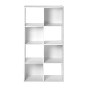 Étagère de Rangement 8 Cases L62 cm - Blanc
