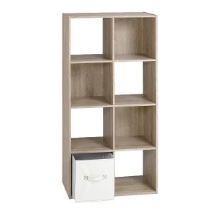 Étagère de Rangement 8 Cases L62 cm - Effet Bois clair