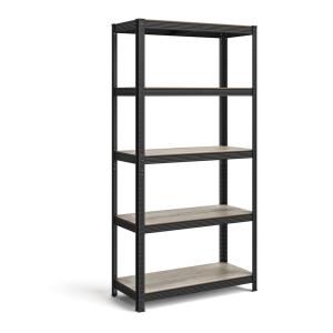 Étagère de rangement à 5 niveaux 40 x 90 x 180 cm grège et…