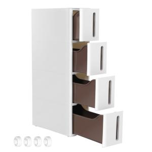 Étagère de rangement à roulettes 45,2 x 17,3 x 84 cm blanc…
