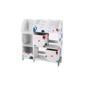 Étagère de rangement pour enfants blanc 93 x 29,5 x 102 cm